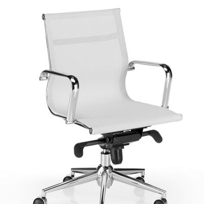 SILLON BERLIN RESPALDO BAJO BLANCO DK1010