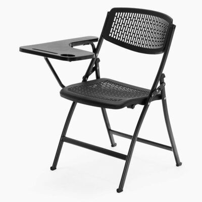 FOLDING CHAIR WITH SHOVEL, BLACK SEAT AND BACK IN PVC. DK1062