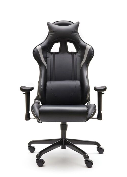 SILLA GAMING MAGNUM NEGRA. BRAZOS REGULABLES EN ALTURA. DK1078