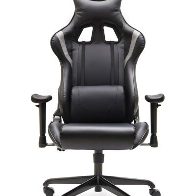 BLACK MAGNUM GAMING CHAIR. HEIGHT ADJUSTABLE ARMS. DK1078
