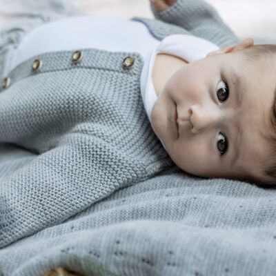 Cardigan neonato realizzato in 100% Merino - Dolomit