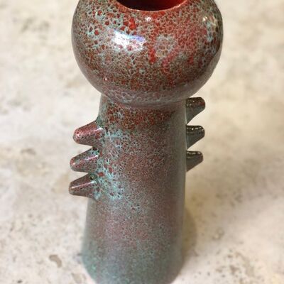 RED AND GREEN AYA VASE