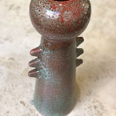 RED AND GREEN AYA VASE