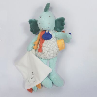 Doudou Filou Dinosaur with Doudou - Almond