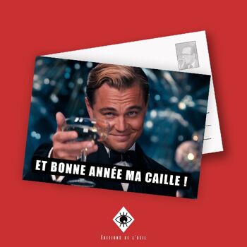 Carte Postale - Bonne année ma caille