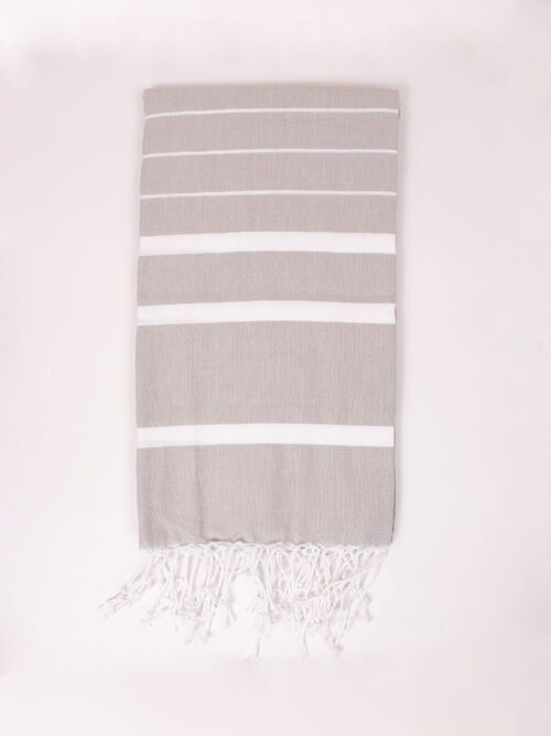 Ibiza Summer Vacation Hammam Towel, Pearl Grey