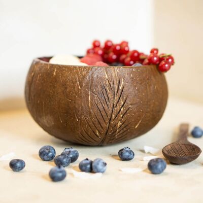 Coconut Set (Bowl + Spoon) | Set of 2