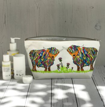 Trousse de toilette Bright Highland Cow 2