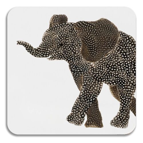 Square Elephant (Facing Left) Coaster