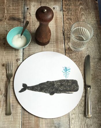 Set de table rond baleine 2