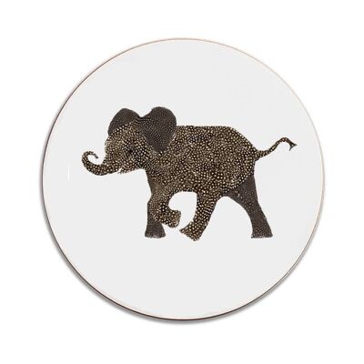 Rundes Baby-Elefanten-Tischset