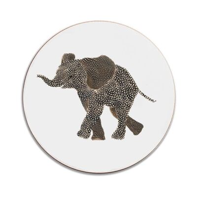 Round Elephant (Facing Left) Tablemat