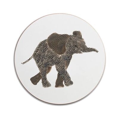 Round Elephant Facing Right Tablemat
