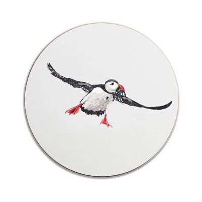 Round Flying Puffin Tablemat