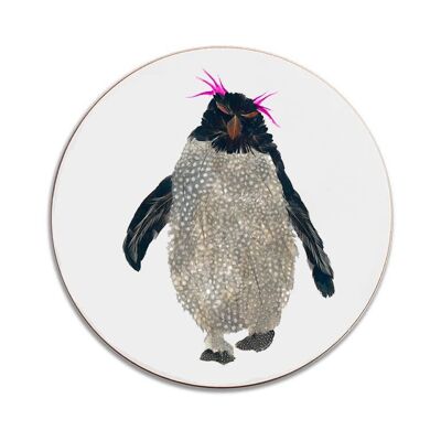 Dessous de verre rond rose Rockhopper