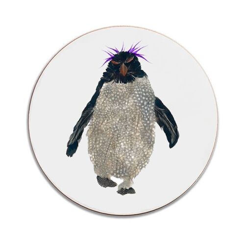 Round Purple Rockhopper Coaster