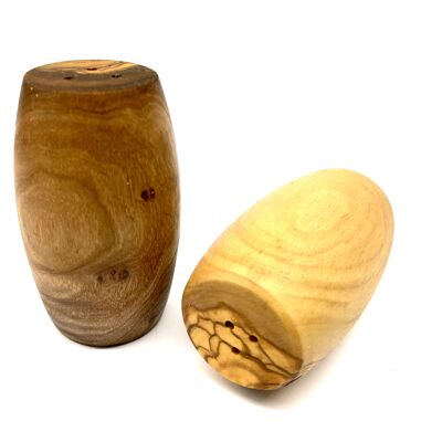 Salt shaker BARREL made of olive wood
