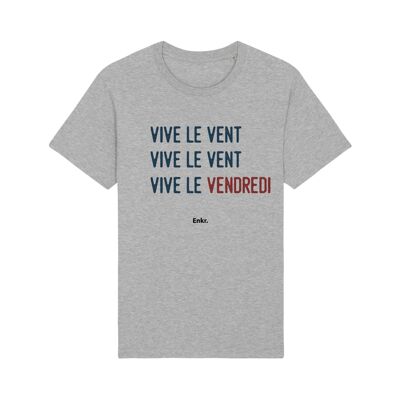 CAMISETA VIVO GRIS VESTIR VIERNES