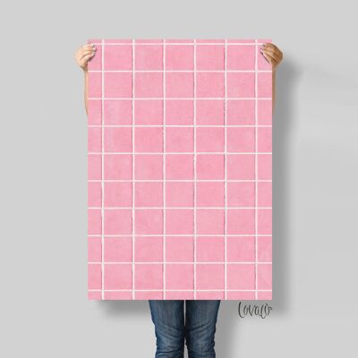 Fondo de fotografía azulejos rosas