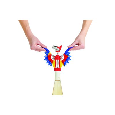 Pinot parrot corkscrew and bottle opener