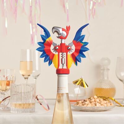 Pinot parrot corkscrew and bottle opener