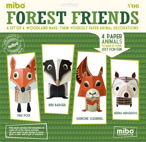 Forest Friends Paper Animals