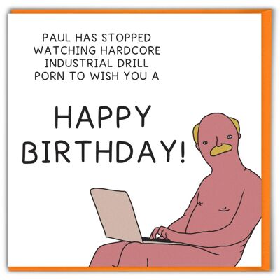 Funny Rude Porn Birthday Card
