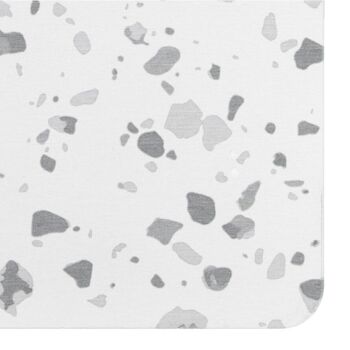 Tapis de Bain Antidérapant Gris Terrazzo White Stone 3
