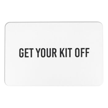 Get Your Kit Off White Stone Tapis de bain antidérapant 2