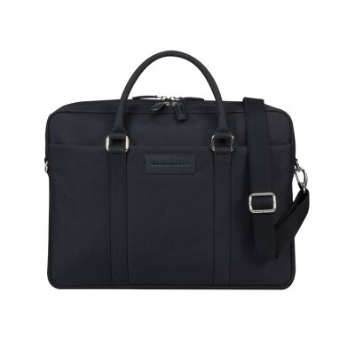 Ginza - 16” Duo Pocket Laptop Bag Recycled 
- Noir