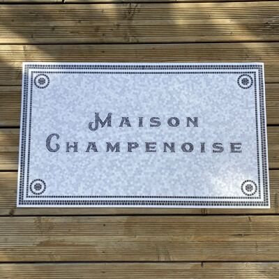 Maison Champenoise vinyl rug - Made in France