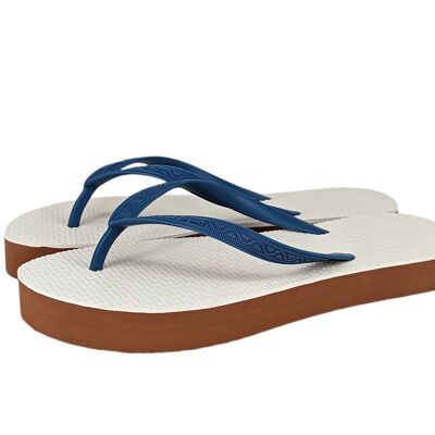 Infradito Flatform Slim Donna originale blu