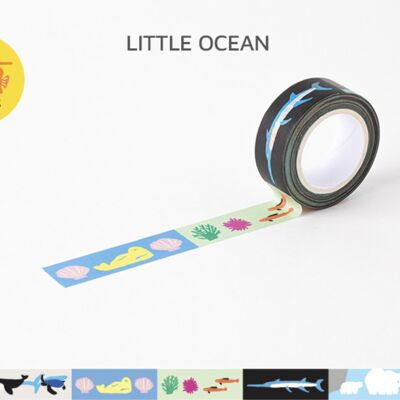 LIVEWORK Little Things PAPER TAPE - 15MM - Little Ocean