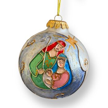 Boules de Noël en céramique peintes à la main 3
