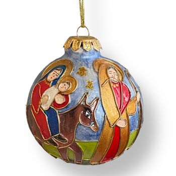 Boules de Noël en céramique peintes à la main 4