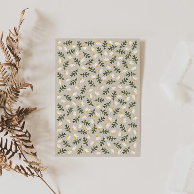 Carte postale - motif floral Printemps