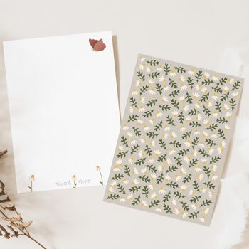 Carte postale - motif floral Printemps 2