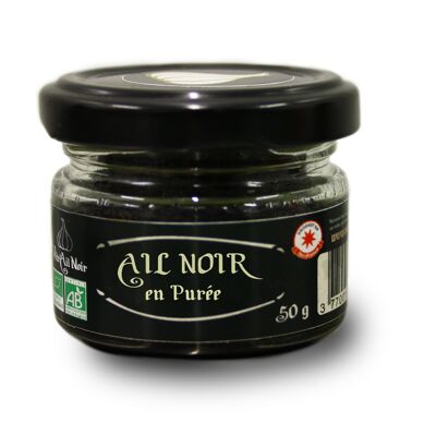 Organic black garlic puree in 50g jar