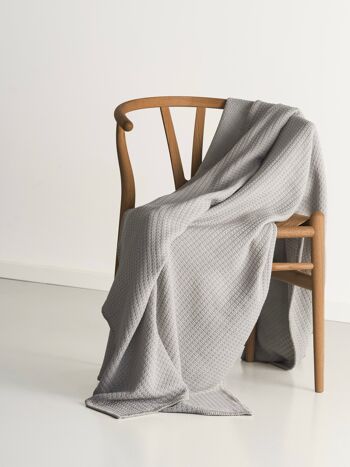 La couverture en tricot 150x210cm, 100% coton 2