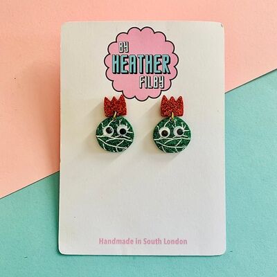 Sprout Glitter Earrings