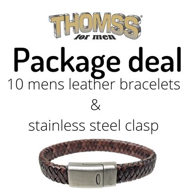 Package deal 10 leather bracelets