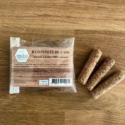 Cade wood sticks to burn, bag of 5 units. Provencal incense.