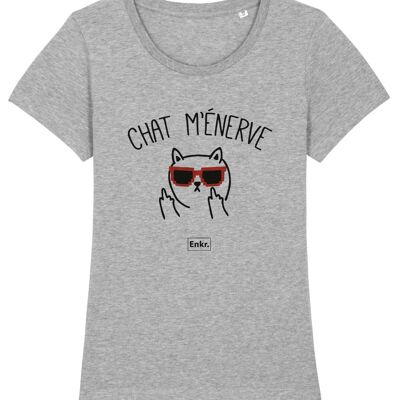 LA CAMISETA GRIS CHINA ME ENCANTA NERVIO mujer