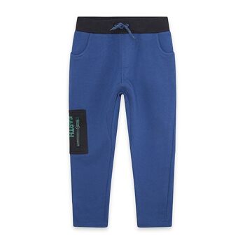 Pantalon long tricot Earth Community garçon bleu - KB03P203B1 1