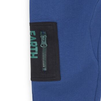 Pantalon long tricot Earth Community garçon bleu - KB03P203B1 3