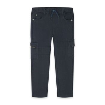 Pantalon long en maille marine garçon Earth Community - KB03P202N1 1