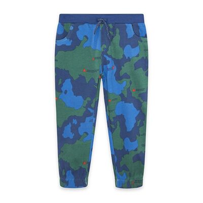 Pantalón largo punto azul niño Earth Community - KB03P204B1