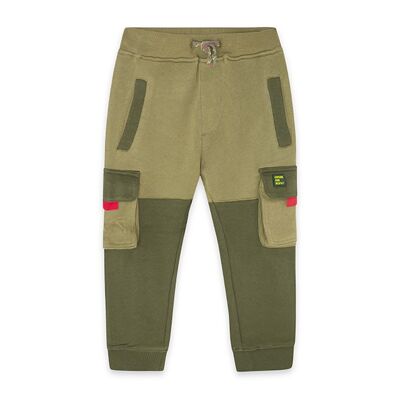 Pantalone lungo kaki in maglia per bambino National Parks - KB03P404K2