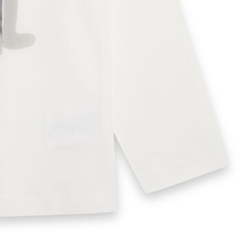 T-shirt blanc en maille pour fille Wild Soul - KG03T306W1 4