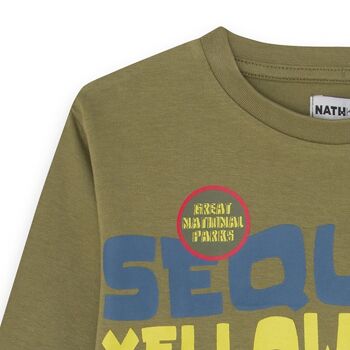 T-shirt tricot kaki garçon Parcs Nationaux - KB03T403K1 4